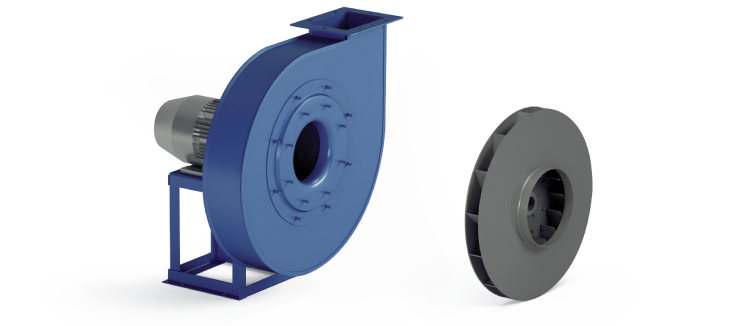 Industrial Centrifugal Fans - High Pressure Negative - VI/N Series