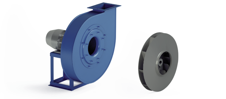 Industrial Centrifugal Fans - High Pressure Negative - VM Series 