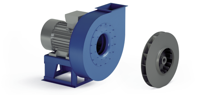 Industrial Centrifugal Fans - High Pressure Negative - VI/N Series 