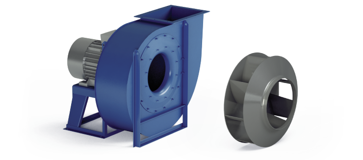 Ventilateurs Industriels Centrifuges - Moyenne Pression - Serie RM